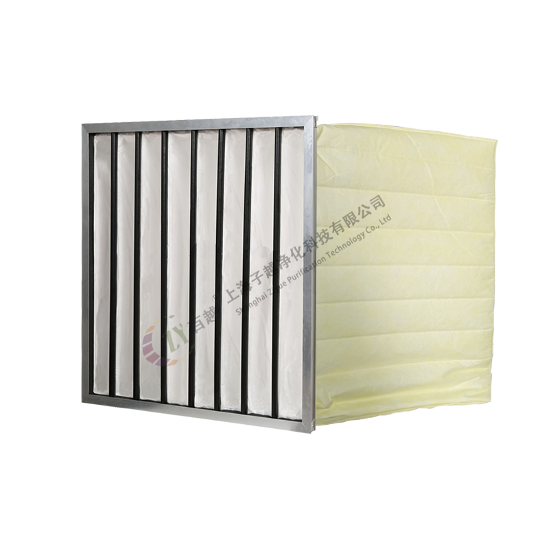 Bag type medium efficiency filter F8