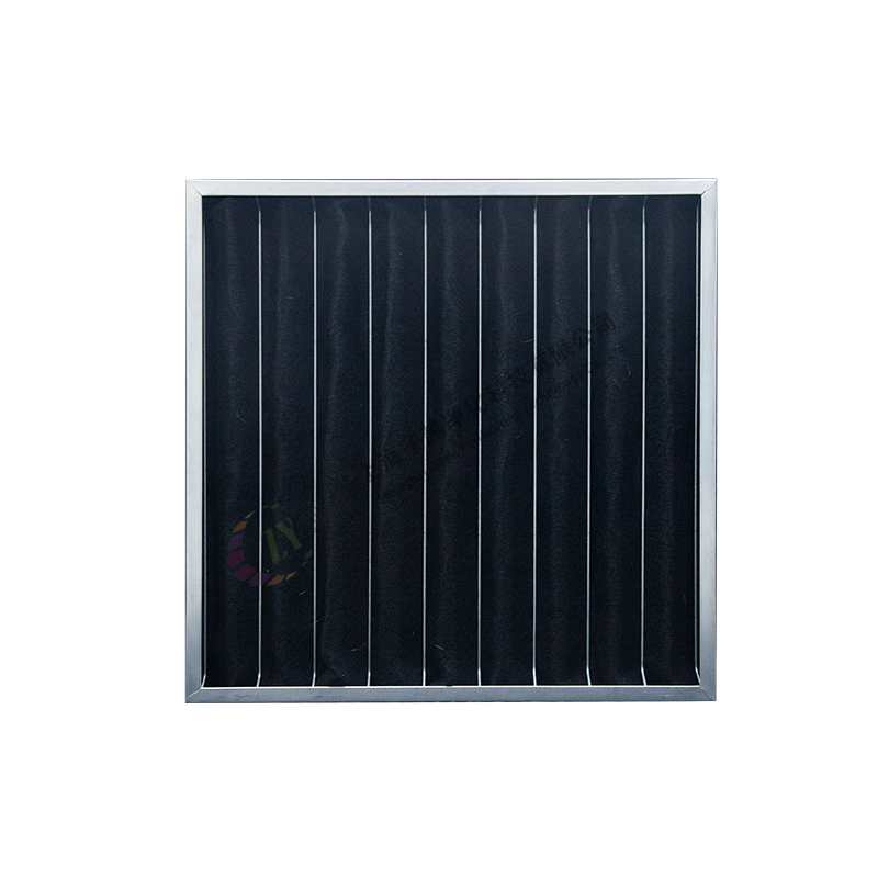 Plate activated carbon filter