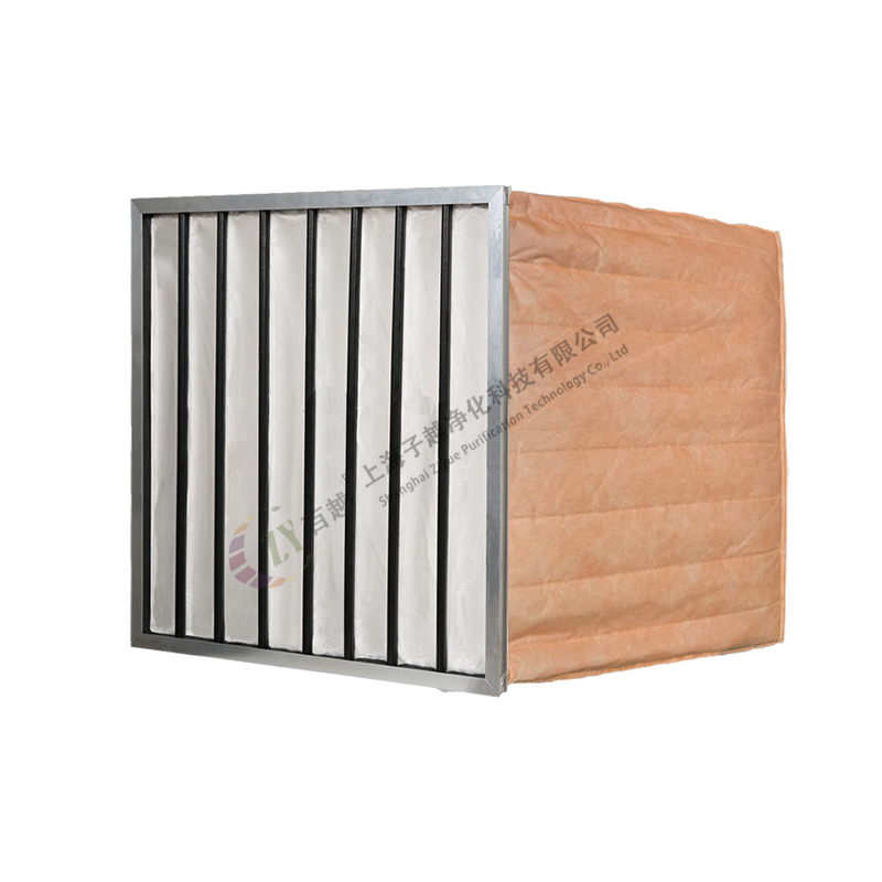 Bag type medium efficiency filter F5
