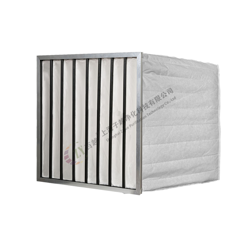 Bag type medium efficiency filter F9