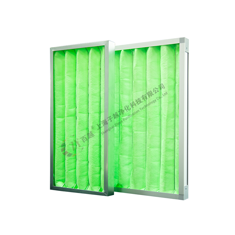 Plate type medium efficiency filter